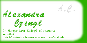 alexandra czingl business card